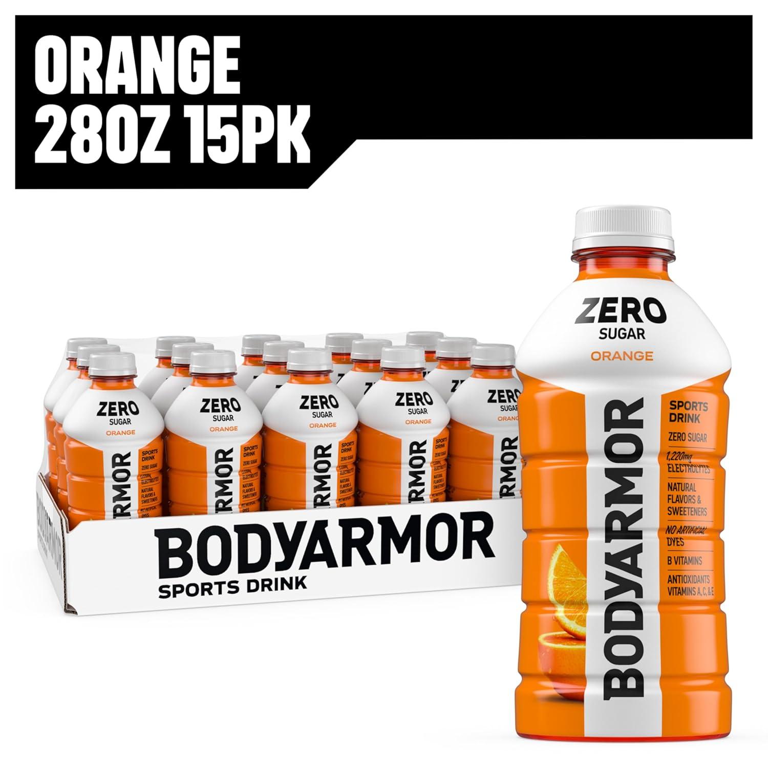 imageBODYARMOR LYTE Peach Mango Electrolyte Drink 35 Calories 28 Fl Oz Bottles 15 Pack Coconut Water Sports Drink Natural Flavor amp B VitaminsOrange