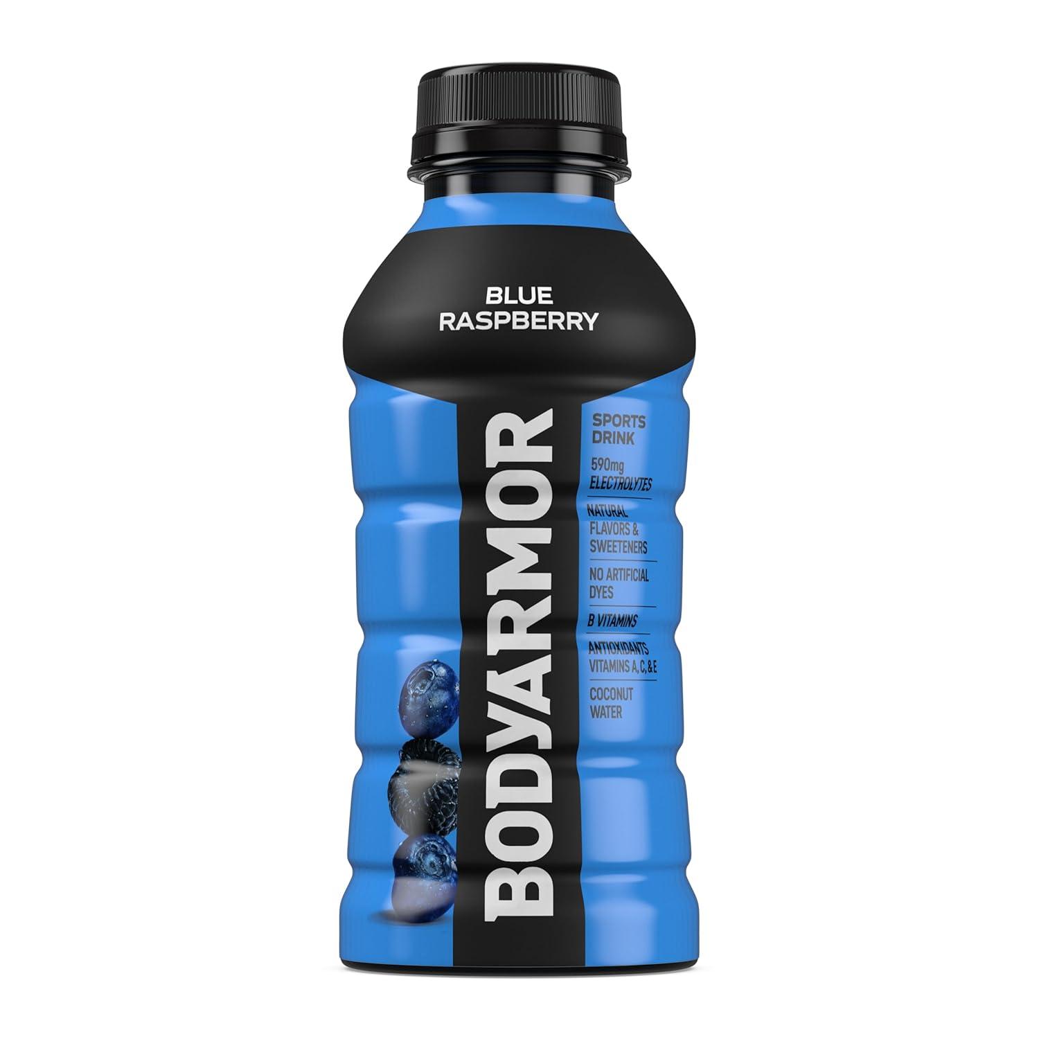 imageBODYARMOR Sports Drink Tropical Punch Electrolyte Drink Hydration 12 Fl Oz Bottles 8 Pack Flavored Coconut Water with B Vitamins amp AntioxidantsBlue Raspberry