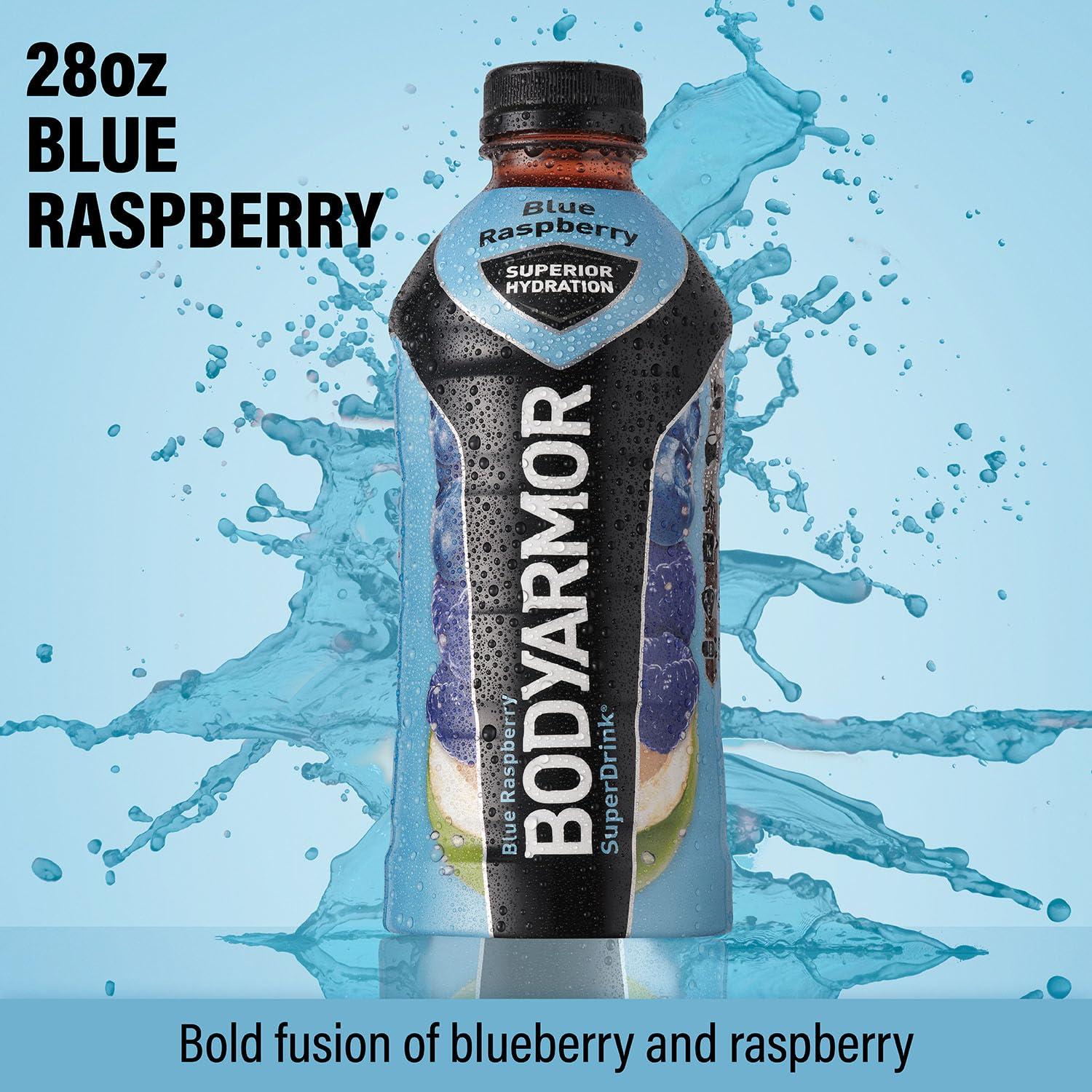imageBODYARMOR Sports Drink Tropical Punch Electrolyte Drink Hydration 12 Fl Oz Bottles 8 Pack Flavored Coconut Water with B Vitamins amp AntioxidantsBlue Raspberry
