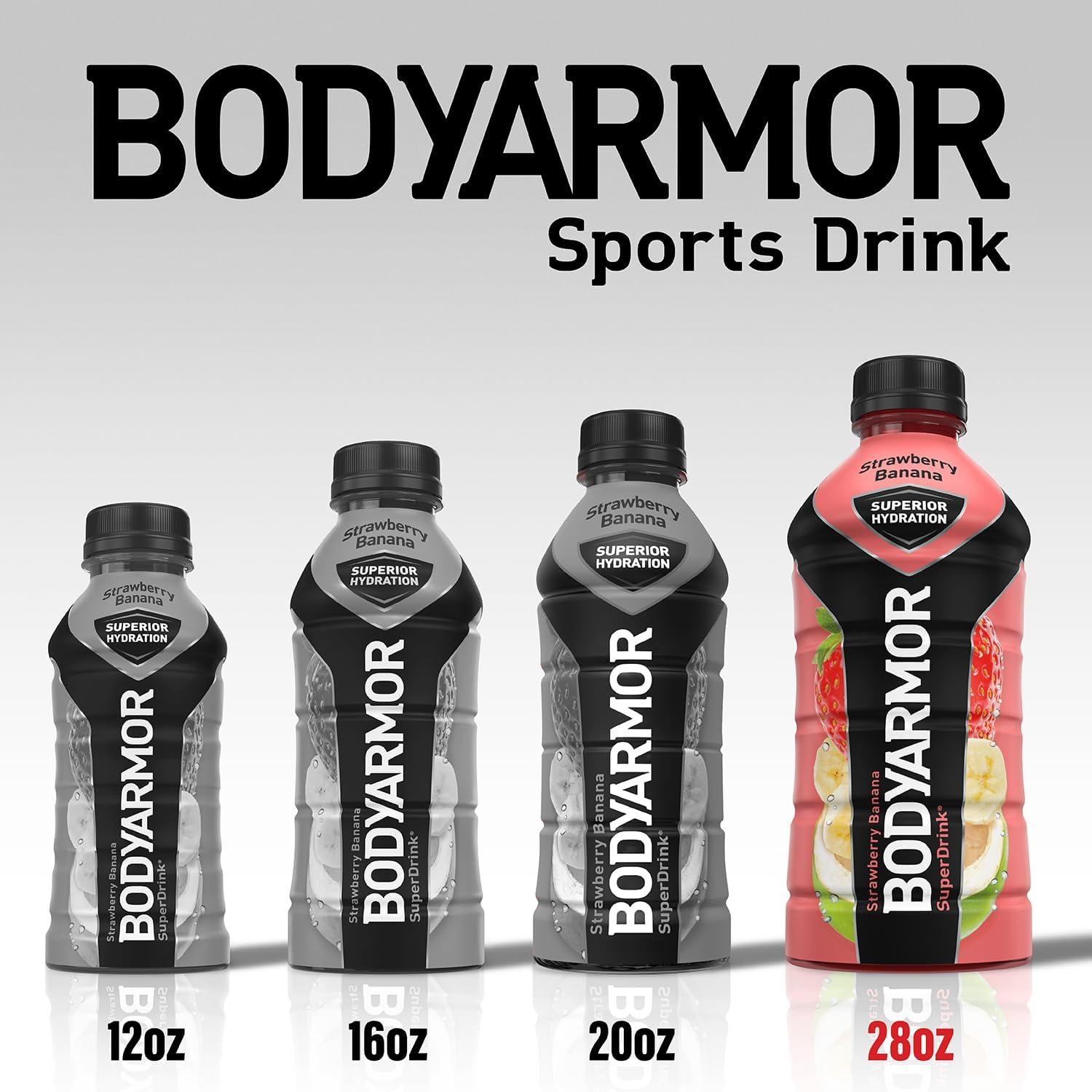 imageBODYARMOR Sports Drink Tropical Punch Electrolyte Drink Hydration 12 Fl Oz Bottles 8 Pack Flavored Coconut Water with B Vitamins amp AntioxidantsFruit Punch