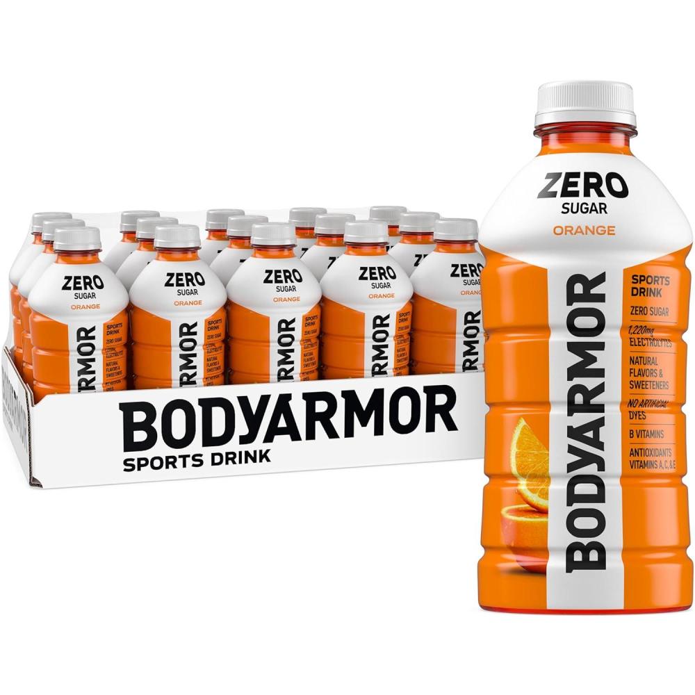 imageBODYARMOR LYTE Peach Mango Electrolyte Drink 35 Calories 28 Fl Oz Bottles 15 Pack Coconut Water Sports Drink Natural Flavor amp B VitaminsOrange