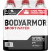 BODYARMOR SportWater Alkaline Water, High Alkaline Bottled Water, pH 9+, 1 Liter (6 Pack), Refreshing Electrolyte Water Pack, Wide Mouth Bottle([‘Alkaline – Bottle’])