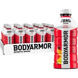 BODYARMOR LYTE, Peach Mango, Electrolyte Drink, 35 Calories, 28 Fl Oz Bottles (15 Pack), Coconut Water Sports Drink, Natural Flavor & B Vitamins(Fruit Punch)