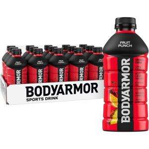 BODYARMOR Sports Drink, Blackout Berry, Electrolyte Drink Hydration, 28 Fl Oz Bottles (15 Pack), Flavored Coconut Water with B Vitamins & Antioxidants(Fruit Punch)