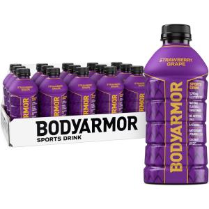 BODYARMOR Sports Drink, Blackout Berry, Electrolyte Drink Hydration, 28 Fl Oz Bottles (15 Pack), Flavored Coconut Water with B Vitamins & Antioxidants(Strawberry Grape)
