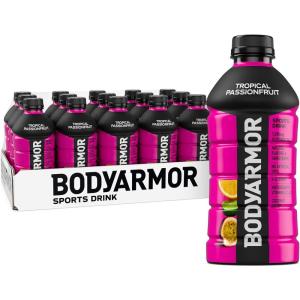 BODYARMOR Sports Drink, Blackout Berry, Electrolyte Drink Hydration, 28 Fl Oz Bottles (15 Pack), Flavored Coconut Water with B Vitamins & Antioxidants(Tropical Passionfruit)