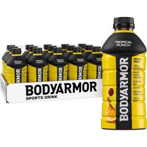 BODYARMOR Sports Drink, Blackout Berry, Electrolyte Drink Hydration, 28 Fl Oz Bottles (15 Pack), Flavored Coconut Water with B Vitamins & Antioxidants(Tropical Punch)