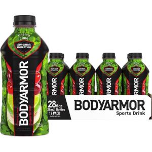 BODYARMOR Sports Drink, Tropical Punch, Electrolyte Drink Hydration, 12 Fl Oz Bottles (8 Pack), Flavored Coconut Water with B Vitamins & Antioxidants(Cherry Lime)