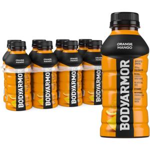 BODYARMOR Sports Drink, Tropical Punch, Electrolyte Drink Hydration, 12 Fl Oz Bottles (8 Pack), Flavored Coconut Water with B Vitamins & Antioxidants(Orange Mango)