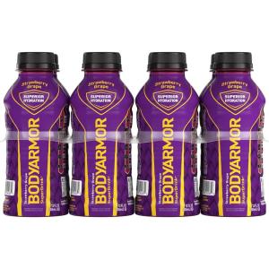 BODYARMOR Sports Drink, Tropical Punch, Electrolyte Drink Hydration, 12 Fl Oz Bottles (8 Pack), Flavored Coconut Water with B Vitamins & Antioxidants(Strawberry Grape)