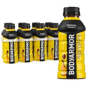 BODYARMOR Sports Drink, Tropical Punch, Electrolyte Drink Hydration, 12 Fl Oz Bottles (8 Pack), Flavored Coconut Water with B Vitamins & Antioxidants(Tropical Punch)