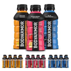 BODYARMOR Sports Drink, Tropical Punch, Electrolyte Drink Hydration, 12 Fl Oz Bottles (8 Pack), Flavored Coconut Water with B Vitamins & Antioxidants(Variety Pack)