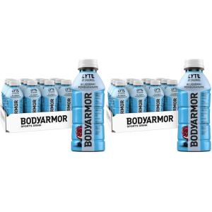 BODYARMOR ZERO Sugar Watermelon Strawberry Electrolyte Drink, Natural Flavors, 16 Fl Oz Bottles (12 Pack), B Vitamins & Antioxidants Sugar Free Hydration(Lyte Blueberry Pomegranate)