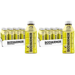 BODYARMOR ZERO Sugar Watermelon Strawberry Electrolyte Drink, Natural Flavors, 16 Fl Oz Bottles (12 Pack), B Vitamins & Antioxidants Sugar Free Hydration(Lyte Tropical Coconut)