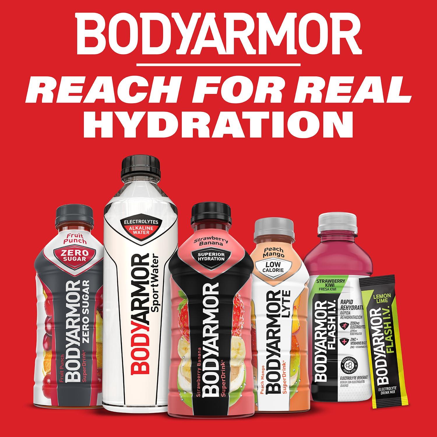 imageBODYARMOR LYTE Sports Drink LowCalorie Sports Beverage Peach Mango Coconut Water Hydration Natural Flavors With Vitamins PotassiumPacked Electrolytes Perfect For Athletes 28 Fl Oz Pack of 12