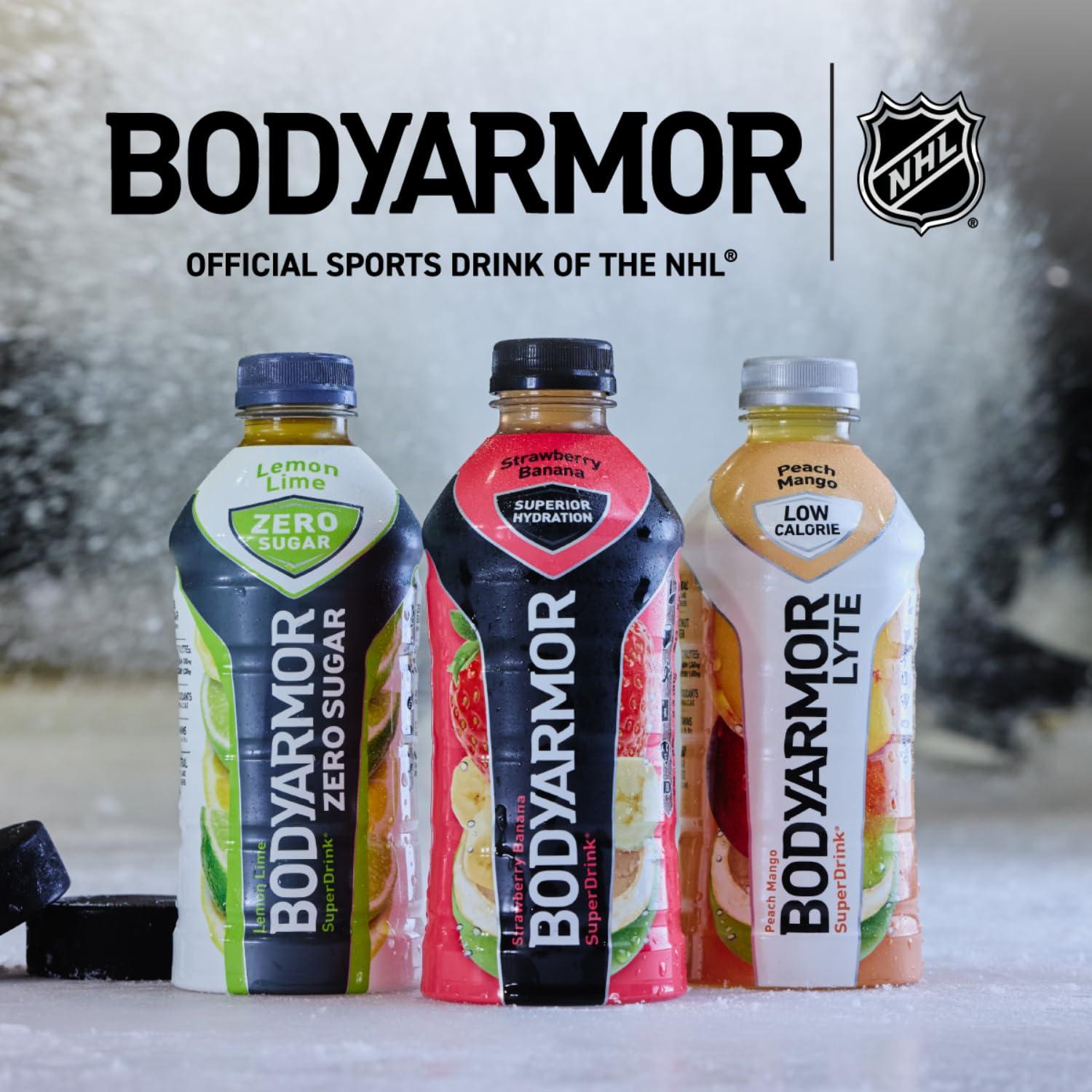 imageBODYARMOR LYTE Sports Drink LowCalorie Sports Beverage Peach Mango Coconut Water Hydration Natural Flavors With Vitamins PotassiumPacked Electrolytes Perfect For Athletes 28 Fl Oz Pack of 12