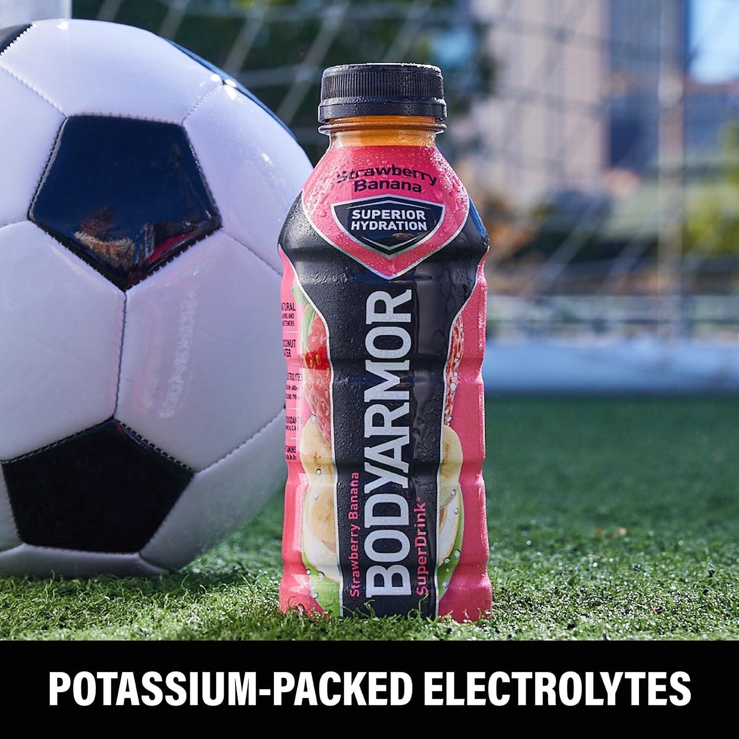imageBODYARMOR Sports Drink Sports Beverage Blackout Berry Coconut Water Hydration Natural Flavors With Vitamins PotassiumPacked Electrolytes Perfect For Athletes 28 Fl Oz Pack of 12Blackout Berry
