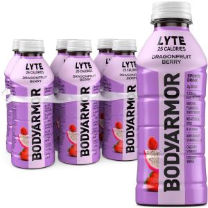 BODYARMOR LYTE Sports Drink Low-Calorie Sports Beverage, Dragonfruit Berry, Coconut Water Hydration, Natural Flavors With Vitamins, Potassium-Packed Electrolytes, 20 Fl Oz (Pack of 6)